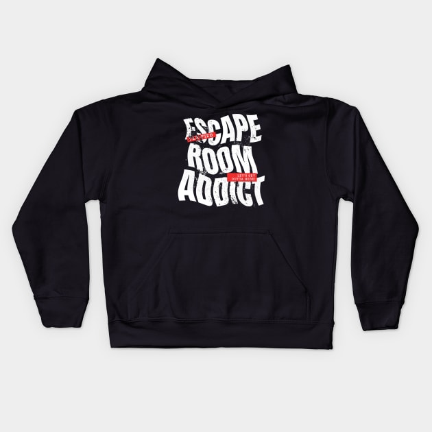 Escape Room Addict Urban Style Design Kids Hoodie by bestcoolshirts